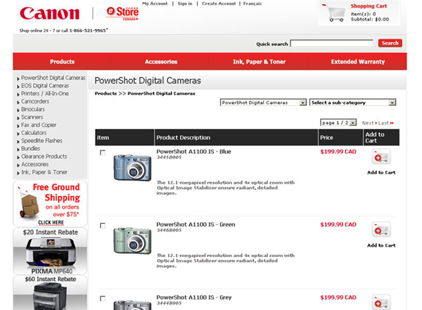 eStore.Canon.ca